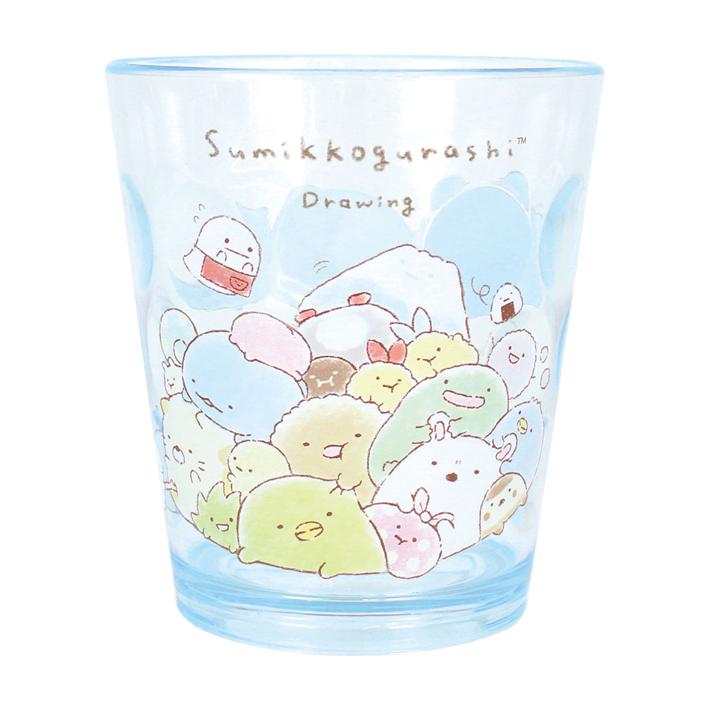 Sumikkogurashi Dot Tumbler (Drawing Blue)