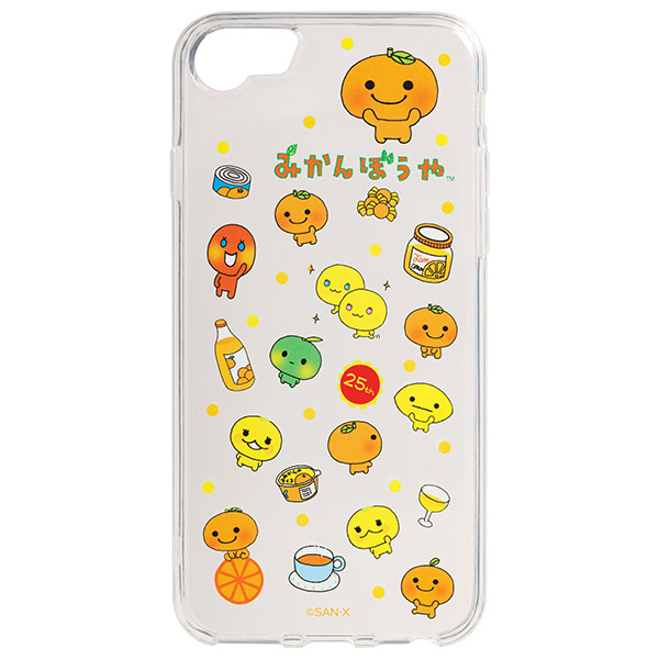 ボンiPhone15ProMaxグレージュxイエロー＆グレージュxオレンジ 限定 みかんぼうや | みかんぼうや クリアスマホケース（25周年