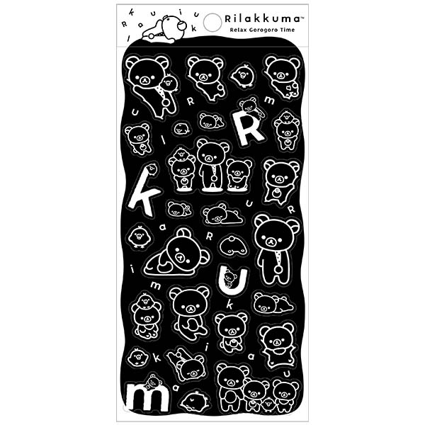 Sticker (BASIC RILAKKUMA MONOCHROME・B)