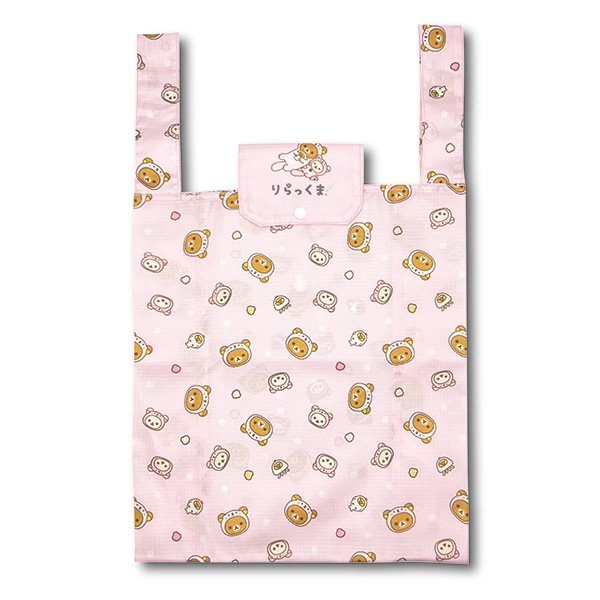 Rilakkuma Foldable Eco Bag (Dararakko Pink)