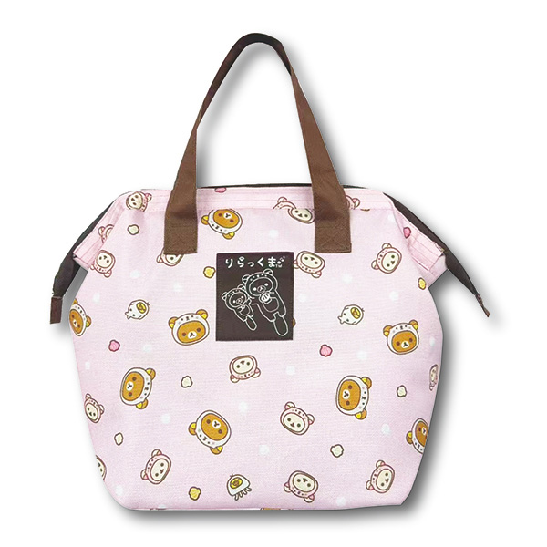 Rilakkuma Insulated Clasp Bag (Dararakko Pink)
