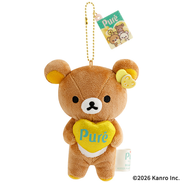Hanging plush toy (Pure Gummy x Rilakkuma)