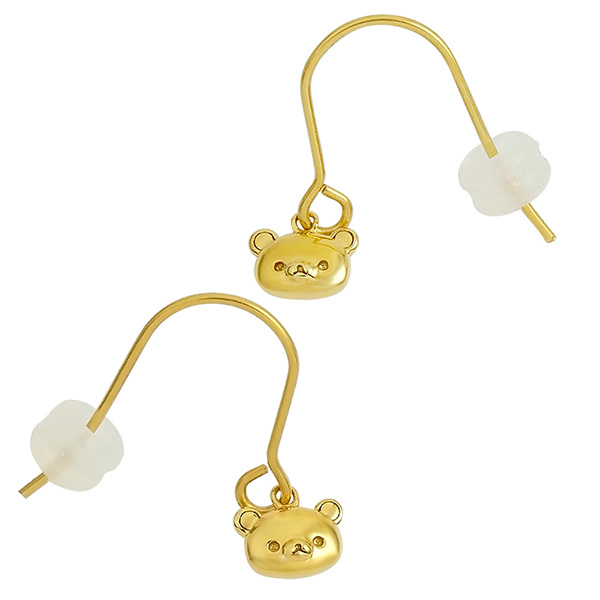 Rilakkuma Allergy-Friendly Earrings (Gold)