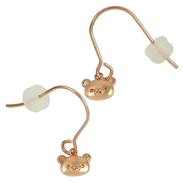 Rilakkuma Allergy-Friendly Earrings (Pink Gold)