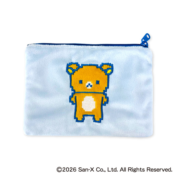 Rilakkuma Fluffy Flat Pouch (Gaming Rilakkuma)