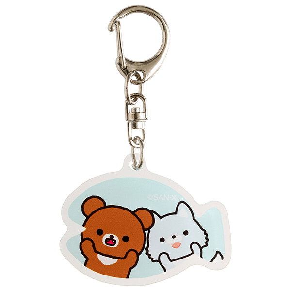Rilakkuma Acrylic Keychain (Chairoikoguma 10th Anniversary - E) [Scheduled for delivery mid-June 2026]