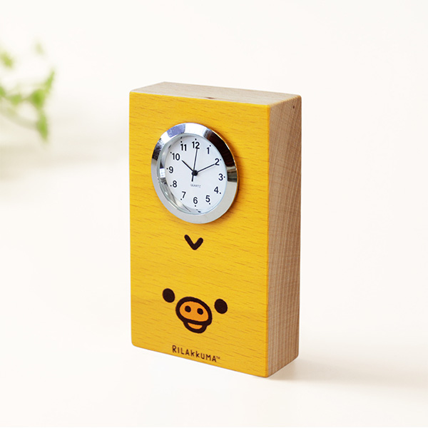 Rilakkuma Wooden Clock (Kiiroitori Face) [Scheduled for delivery mid-July 2026]