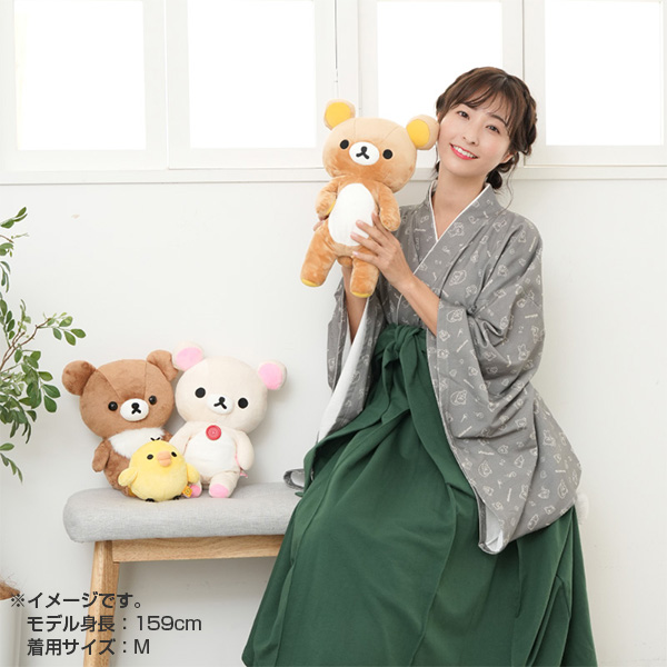 Rilakkuma Casual Hakama (Nagomi Matcha, Size L) [Scheduled for delivery in late July 2026]