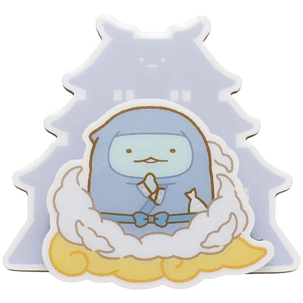 Magnetic clip mascot (ninja/lizard)