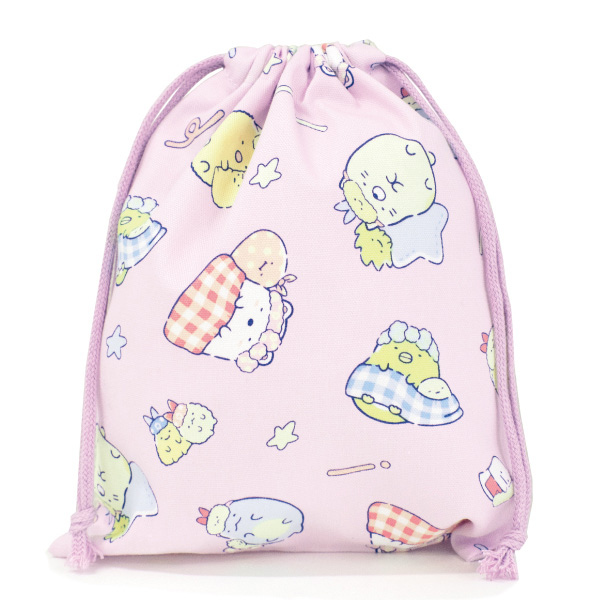 Sumikkogurashi drawstring bag (purple, small)