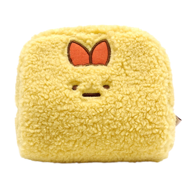 すみっコぐらし - すみっコぐらし もこもこスクエアポーチ（えびふらい