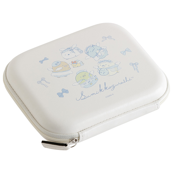 Sumikkogurashi Leather Style Multi-Case (Angel Ribbon, White, Large) [Scheduled for delivery in late July 2026]