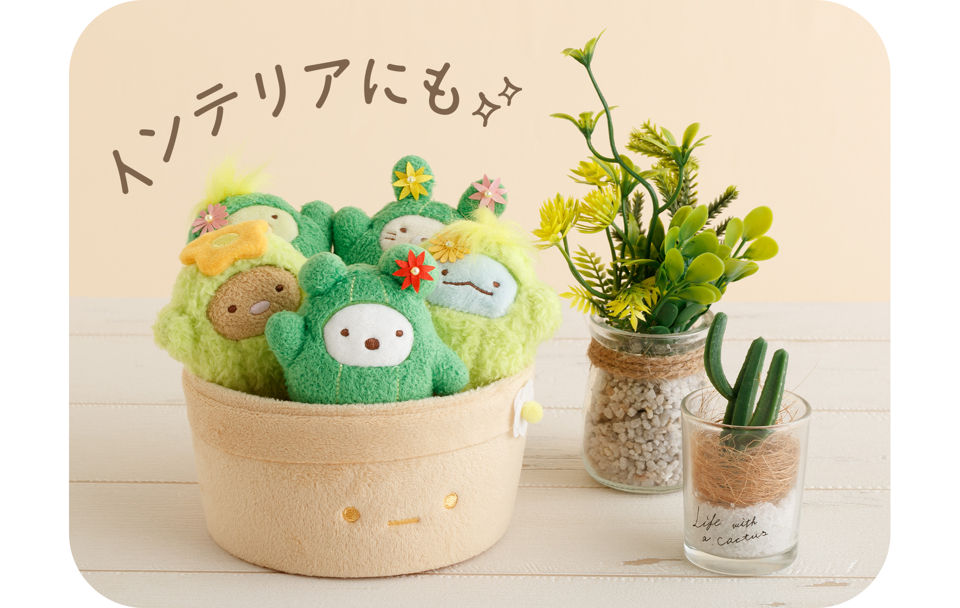 すみっコぐらし - 【限定】まるで観葉植物なてのりぬいぐるみセット